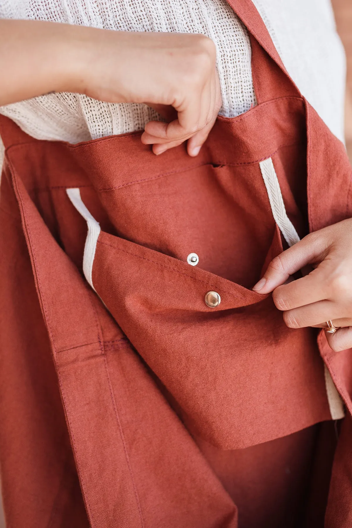 Kind x Worktones Oversized Market Bag - Rust