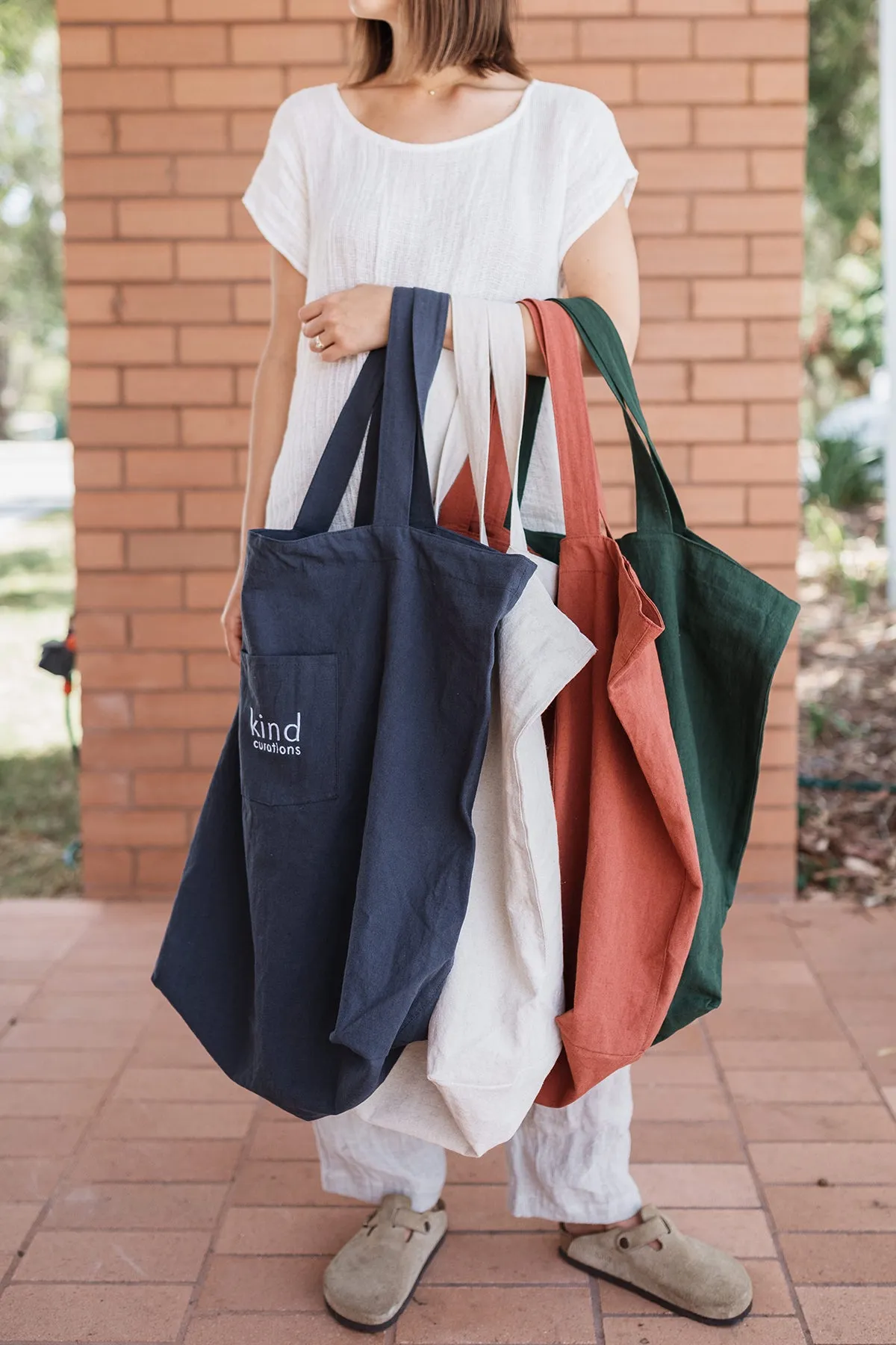 Kind x Worktones Oversized Market Bag - Rust