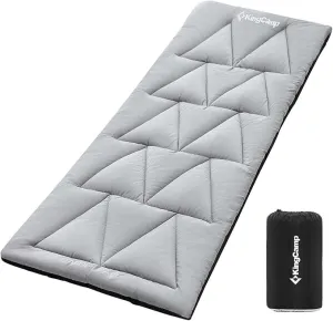 KingCamp Cot Pad for Camping, Soft Lightweight Sleeping Pad, Portable Non-Slip mat with Backpacking, for Yoga, Hiking, Traveling, 75"x 25"