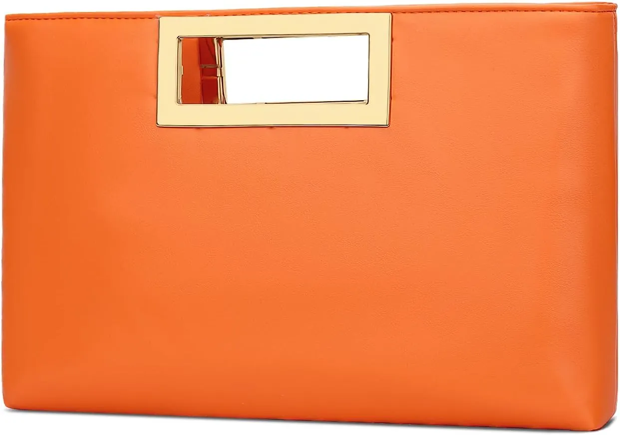 KKXIU Clutch Purse for Women Vegan Leather Evening Bag Formal Handbag for Wedding Party Prom Bridal