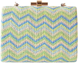 Knitted Metal Women Vintage Small Clutch Purse Chain Shoulder Evening Bags Female Purse Bags