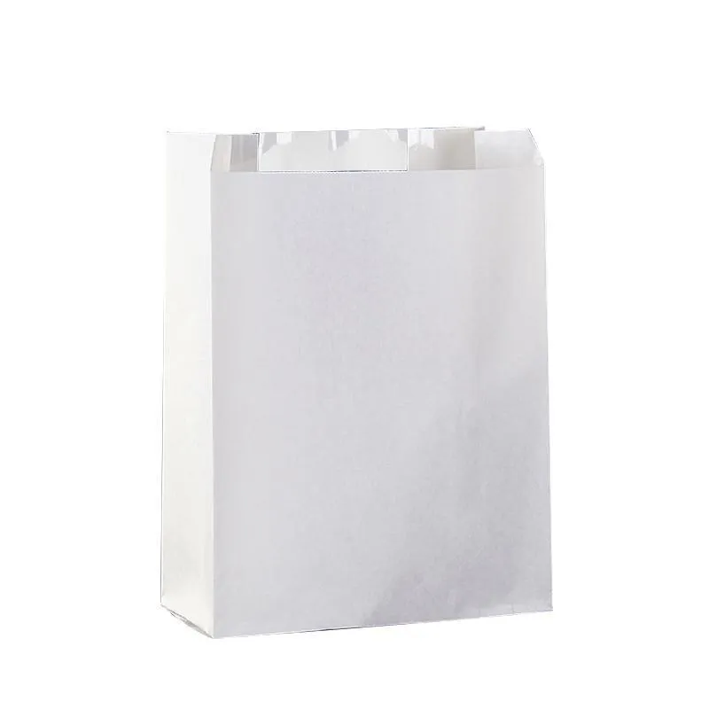 Kraft Paper Cake Bags with Stripe Window 200PCS 4Sizes