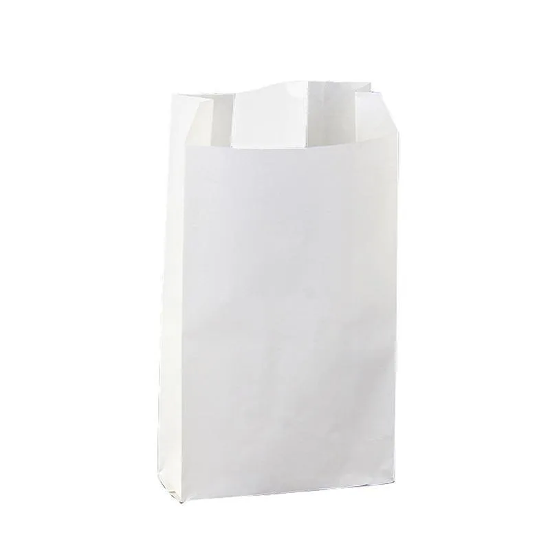 Kraft Paper Cake Bags with Stripe Window 200PCS 4Sizes