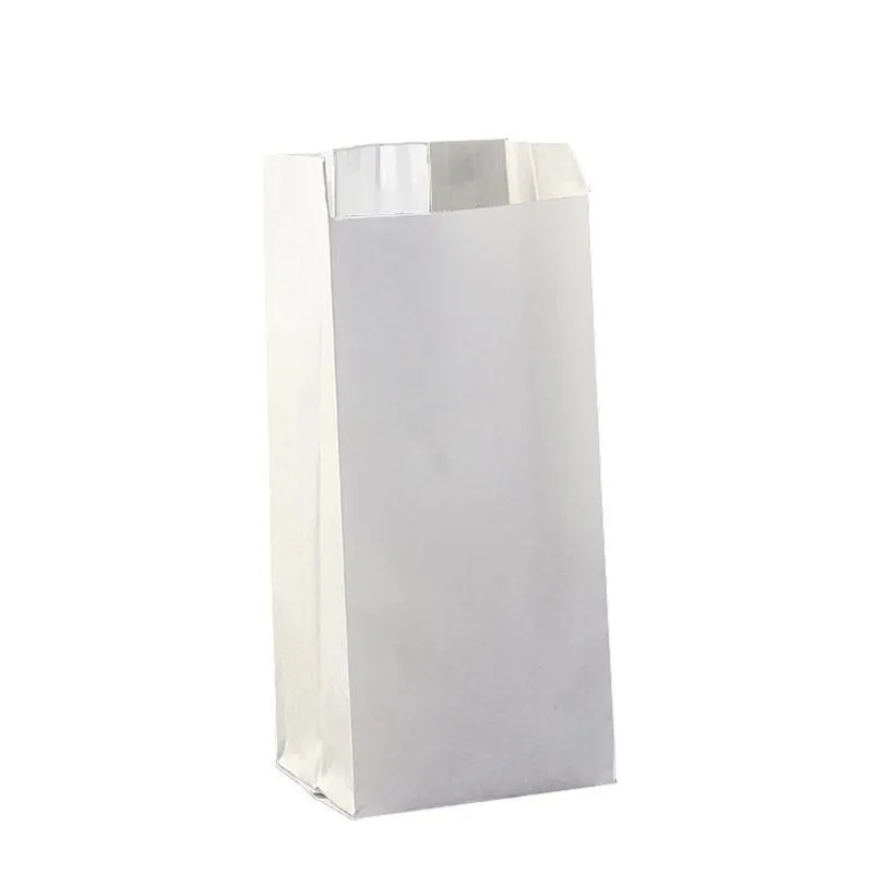 Kraft Paper Cake Bags with Stripe Window 200PCS 4Sizes