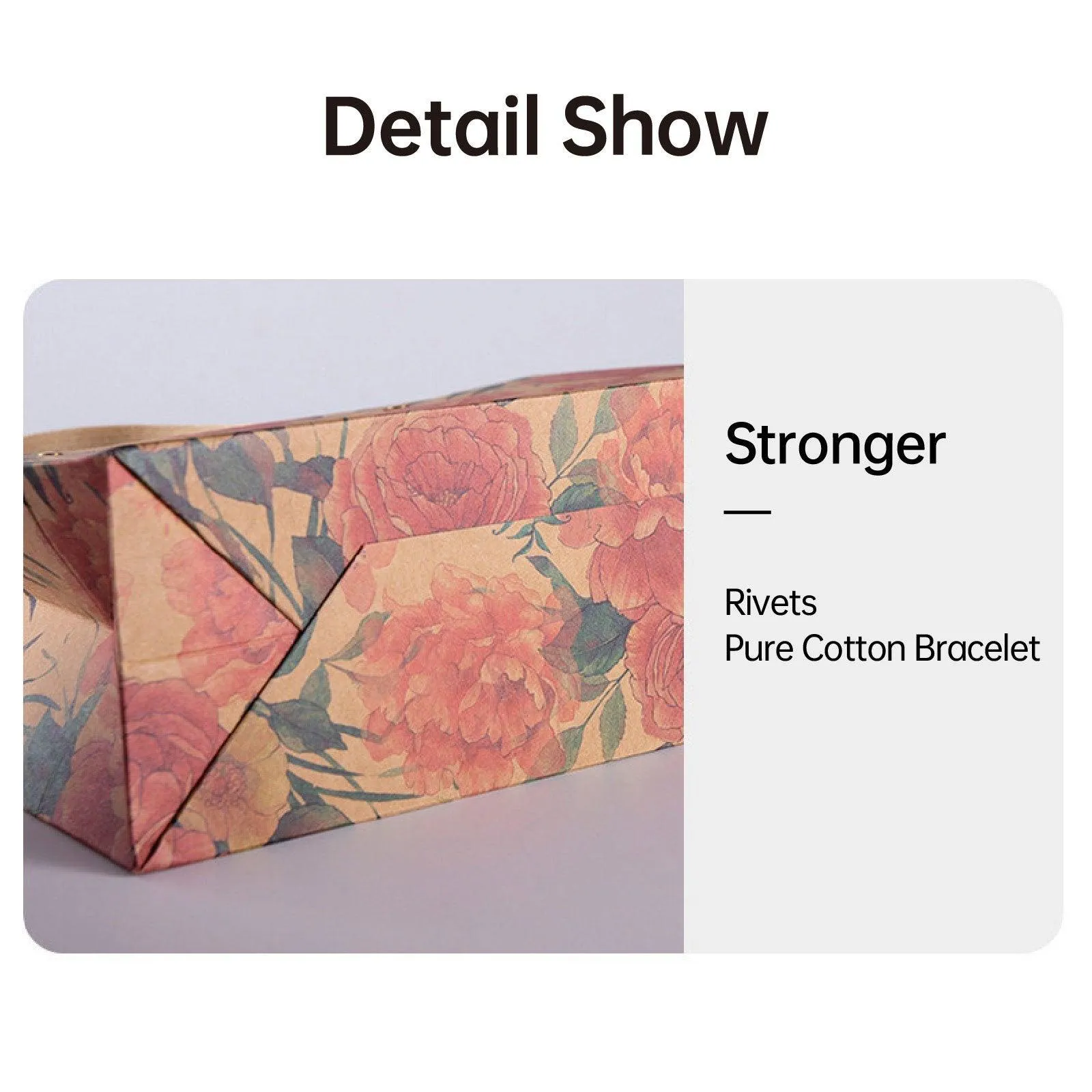 Kraft Vintage Paper Bags with Handles for Gifts 10PCS