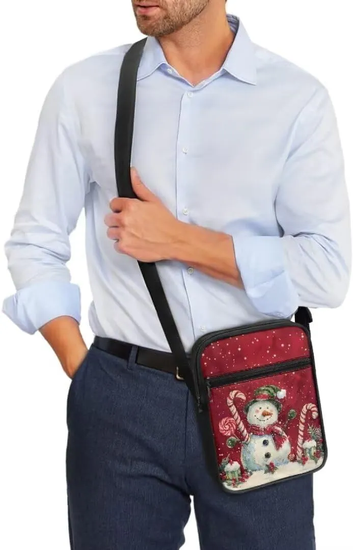 Kuiaobaty Women Crossbody Bag Small Sling Bag Christmas Messenger Bag Men Satchel Purse