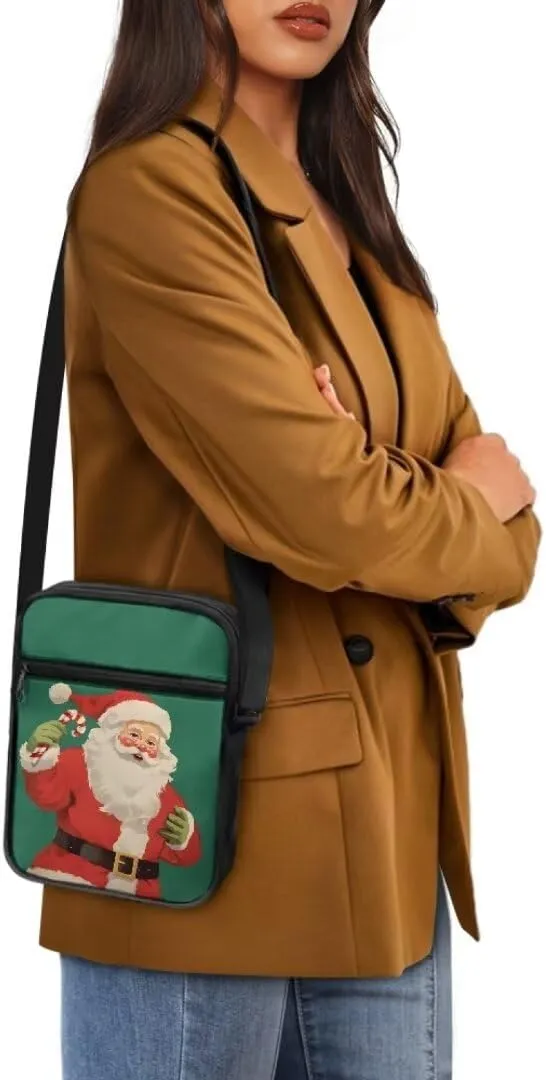 Kuiaobaty Women Crossbody Bag Small Sling Bag Christmas Messenger Bag Men Satchel Purse