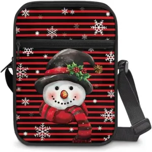 Kuiaobaty Women Crossbody Bag Small Sling Bag Christmas Messenger Bag Men Satchel Purse