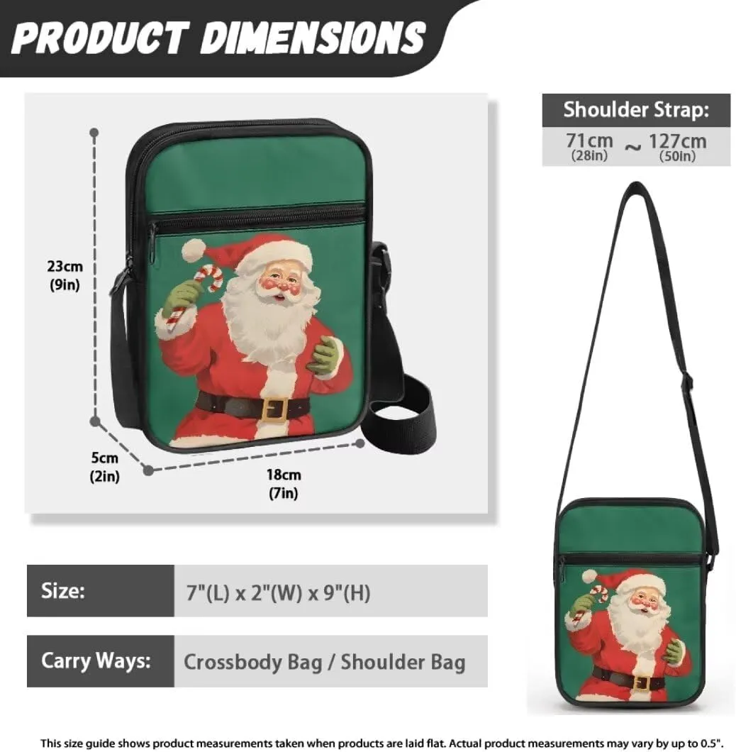 Kuiaobaty Women Crossbody Bag Small Sling Bag Christmas Messenger Bag Men Satchel Purse