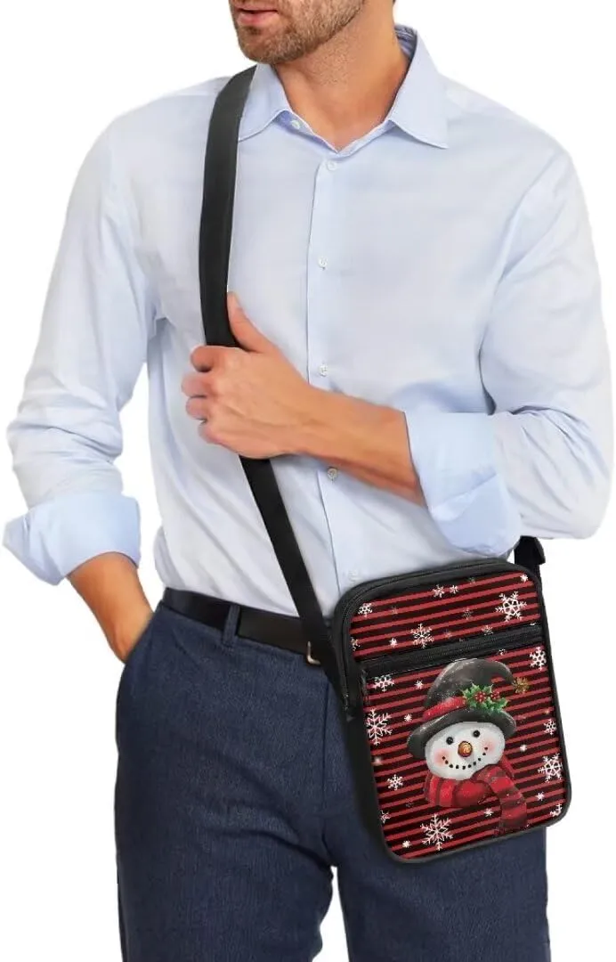 Kuiaobaty Women Crossbody Bag Small Sling Bag Christmas Messenger Bag Men Satchel Purse