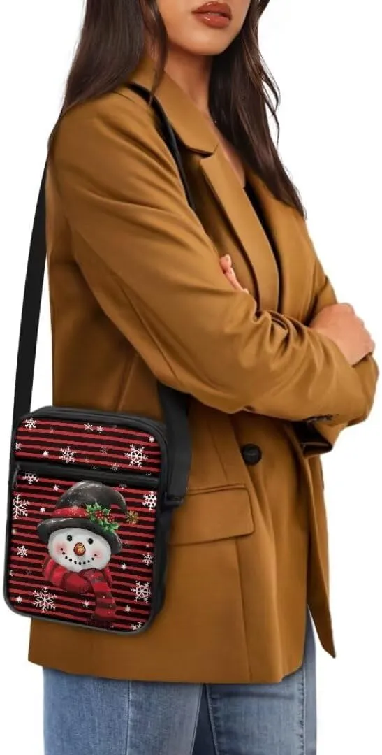 Kuiaobaty Women Crossbody Bag Small Sling Bag Christmas Messenger Bag Men Satchel Purse
