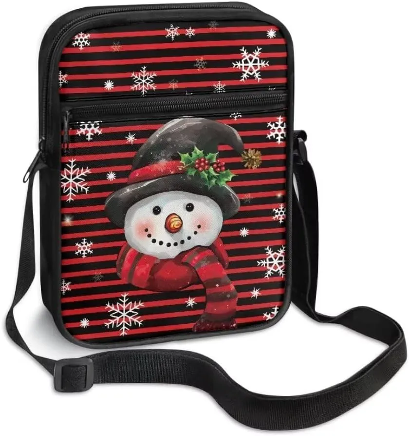 Kuiaobaty Women Crossbody Bag Small Sling Bag Christmas Messenger Bag Men Satchel Purse