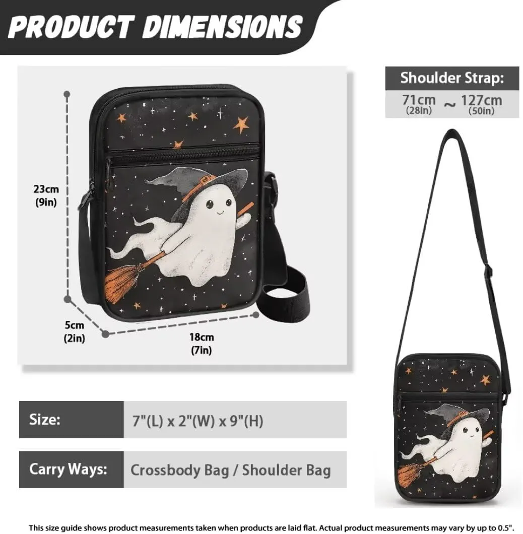 Kuiaobaty Women Shoulder Bag Crossbody Bag Halloween Messenger Bag Sling Bag