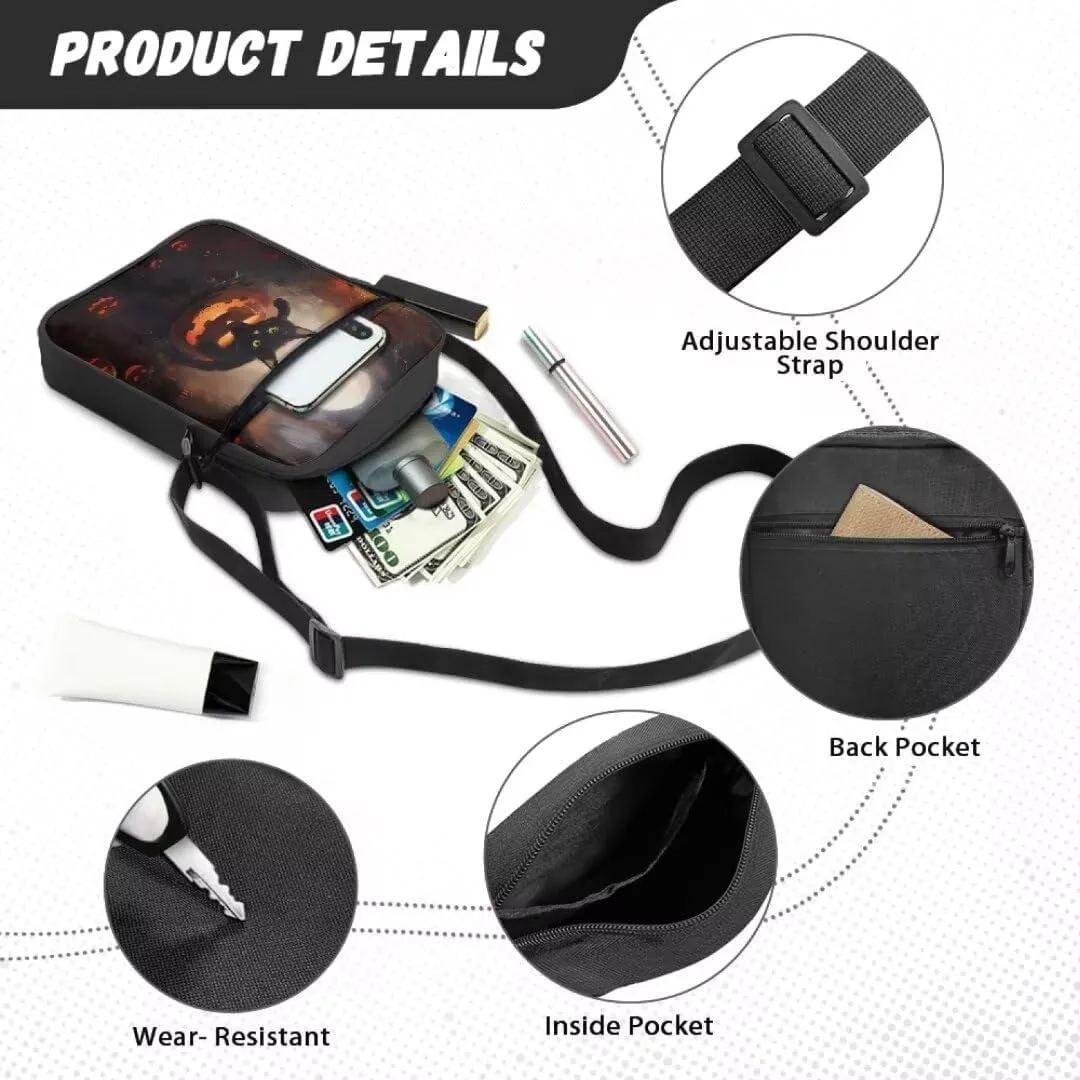 Kuiaobaty Women Shoulder Bag Crossbody Bag Halloween Messenger Bag Sling Bag