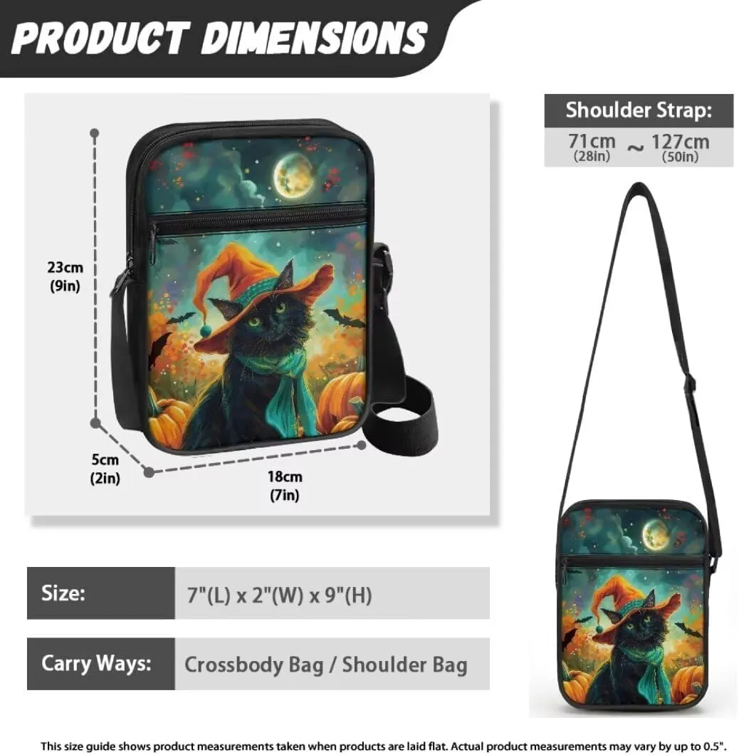 Kuiaobaty Women Shoulder Bag Crossbody Bag Halloween Messenger Bag Sling Bag