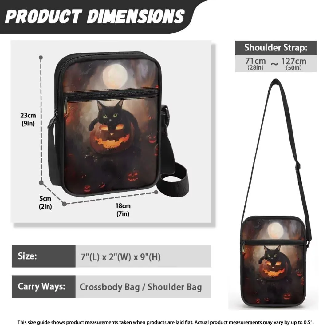 Kuiaobaty Women Shoulder Bag Crossbody Bag Halloween Messenger Bag Sling Bag
