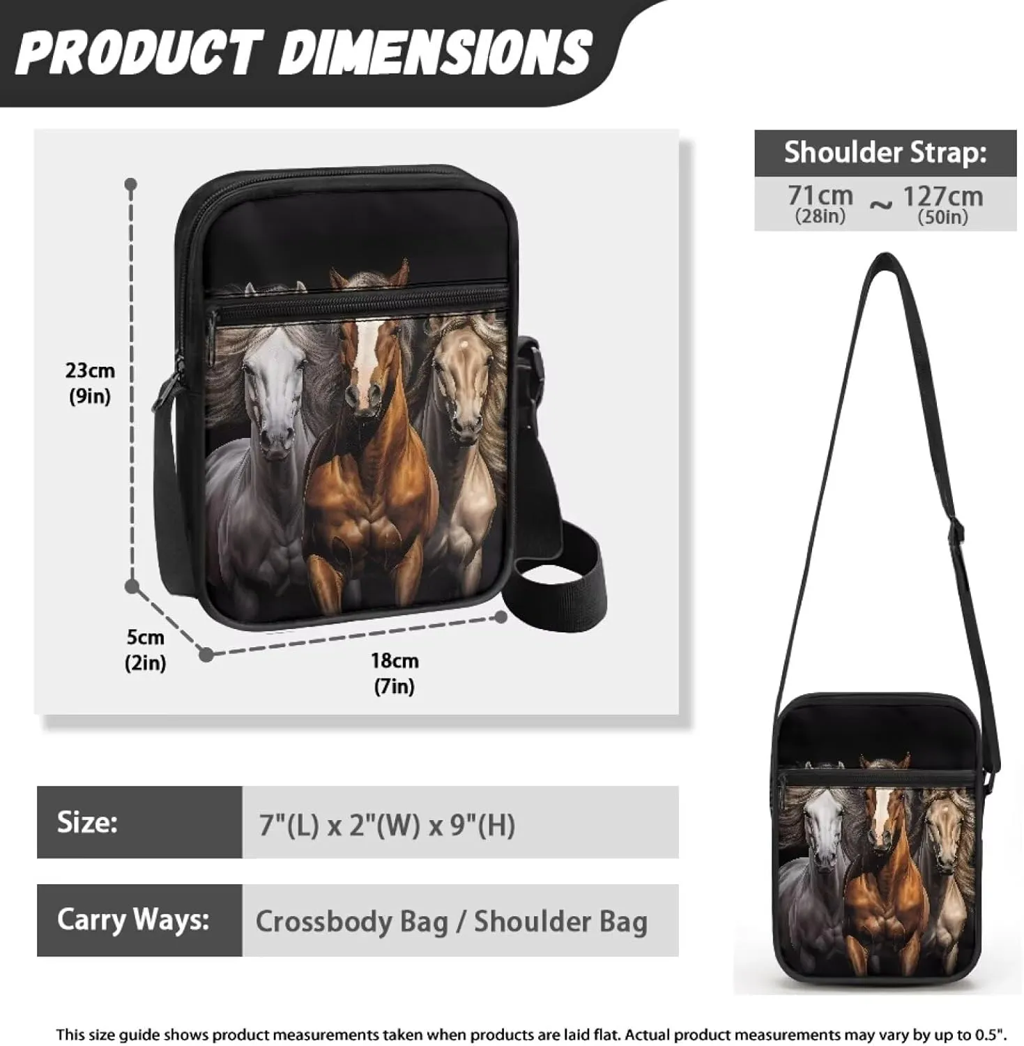 Kuiaobaty Women Shoulder Bag Crossbody Bag Halloween Messenger Bag Sling Bag