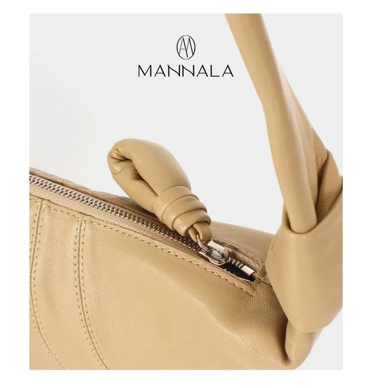 Lambskin Croissant Shoulder Bag