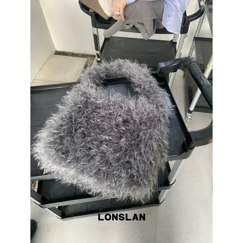 Lambswool Fur Bag