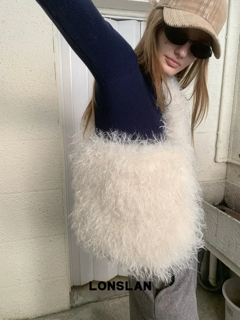Lambswool Fur Bag