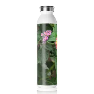 Lantana Flowers Slim Water Bottle for Stylish Hydration