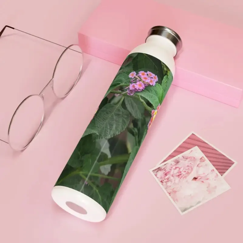 Lantana Flowers Slim Water Bottle for Stylish Hydration