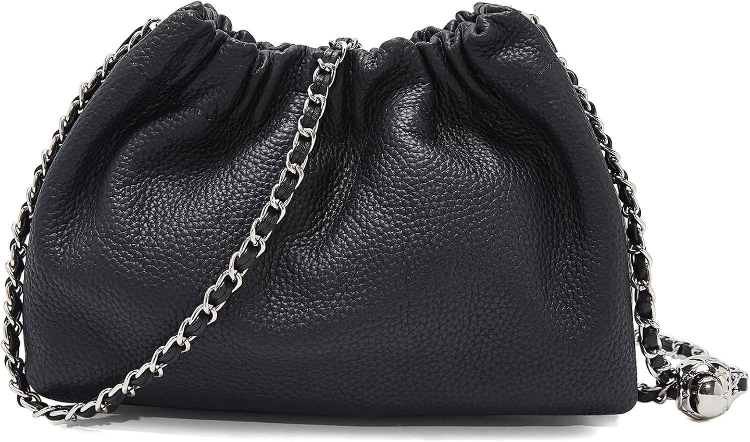 LAORENTOU Vegan Leather Crossbody Bags for Women Heart Shaped Magnetic Buckle Shoulder Bag Purse for Ladies
