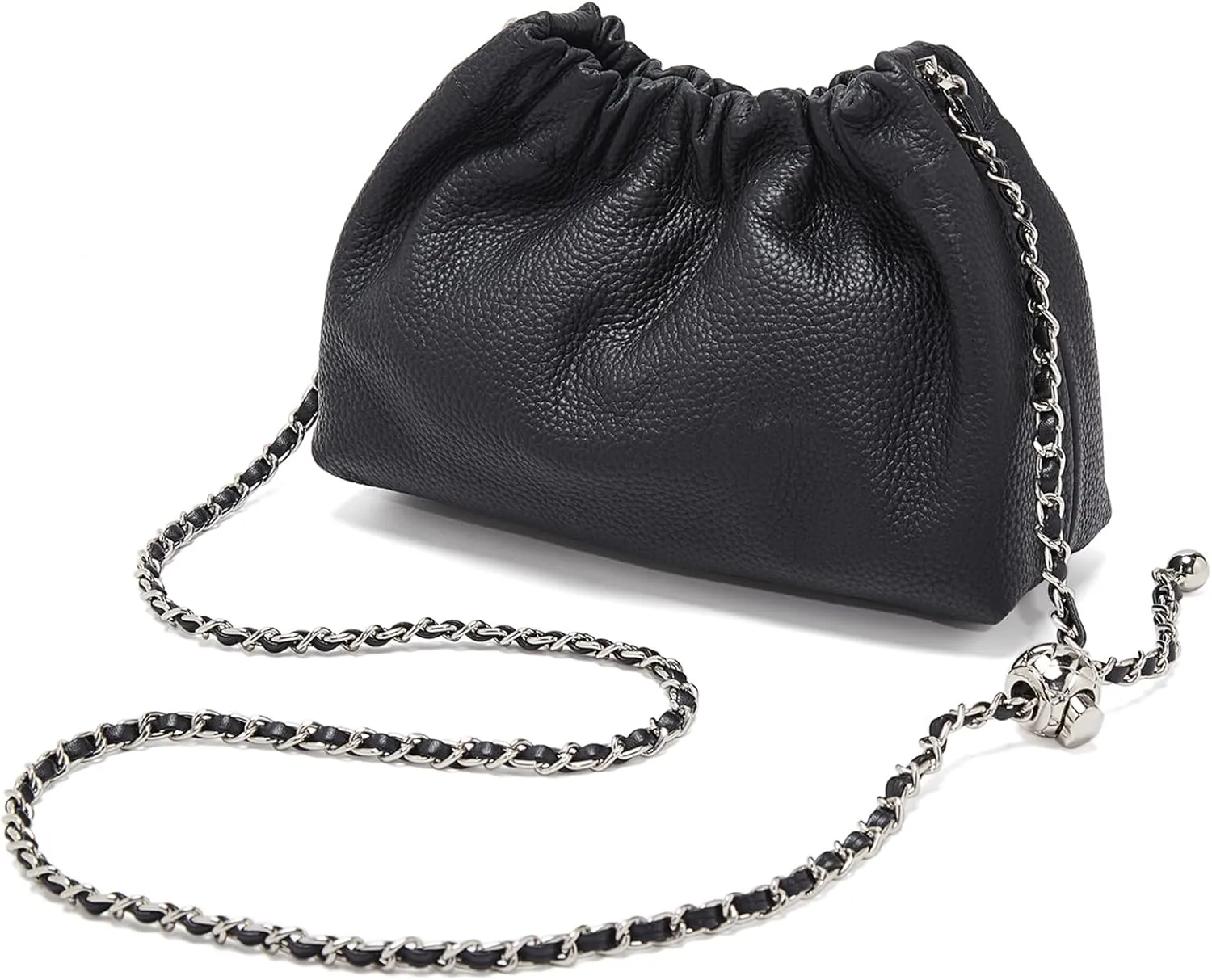 LAORENTOU Vegan Leather Crossbody Bags for Women Heart Shaped Magnetic Buckle Shoulder Bag Purse for Ladies