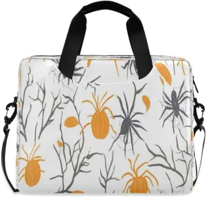 Laptop Bag for Women - Fits 16 inch with Laptop Compartment Carrying Messenger Sleeve with Strap Professional Fashion Travel Purse for Business Office Bag Cartoon Spider Diagram