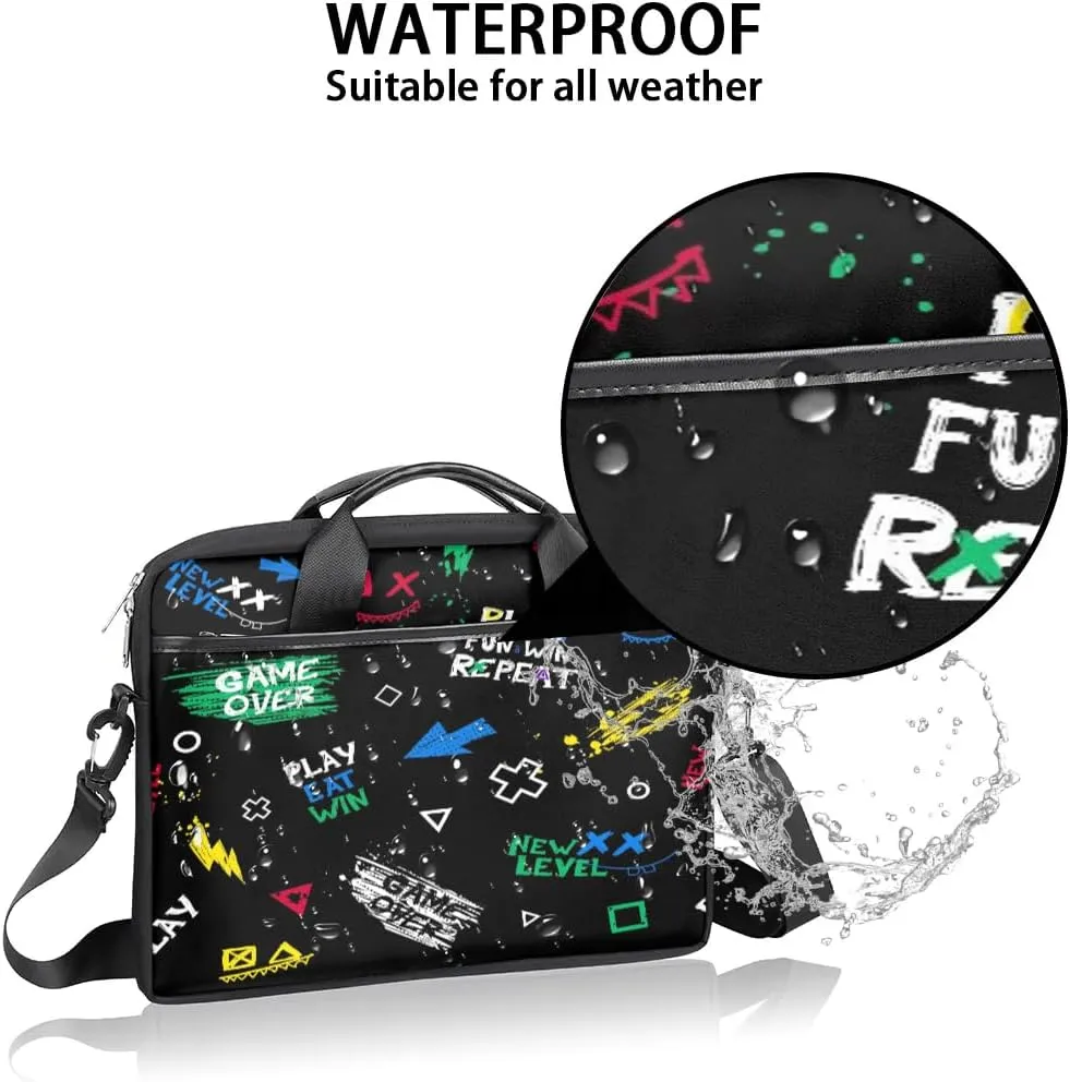 Laptop Bag for Women Men, 15.6 inch Messenger Shoulder Bags, Water Resistant Computer Bag Sleeve