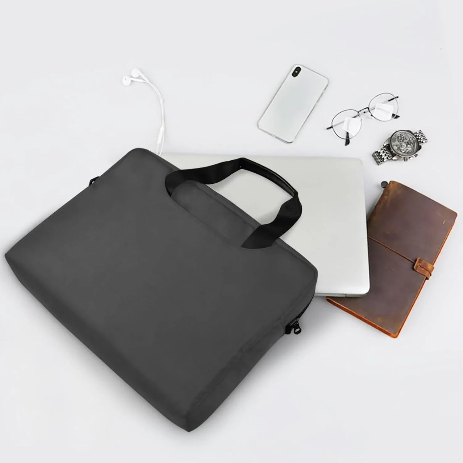 Laptop Bag Shoulder Bags Messenger Bag for Women Men Crossbody Document Case Briefcases Leather Computer Work Office