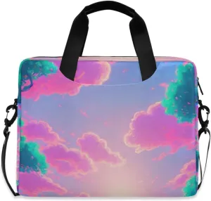 Laptop Bag Shoulder Bags Messenger Bag for Women Men Crossbody Document Case Briefcases Leather Computer Work Office