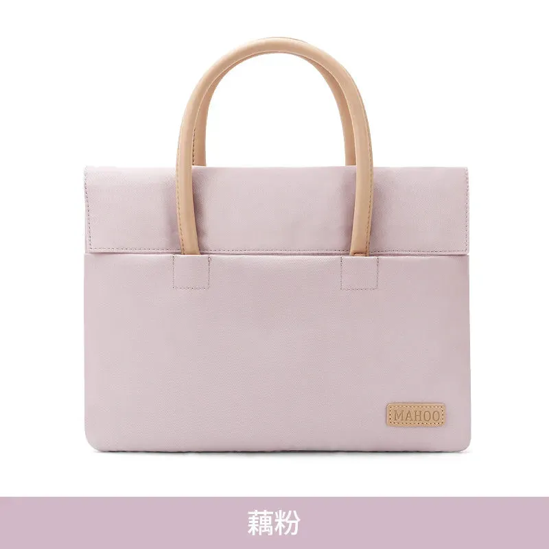 Laptop Bag Women 2025 14.1 15.6 Inch Office Notebook Sleeve Case Travel Computer Handbag Elegant Fashion Luxury
