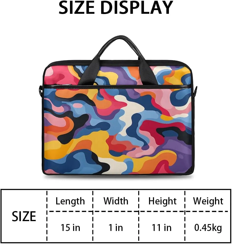 Laptop Shoulder Bag for 13-15 Inch Waterproof Laptop Sleeve Case Bag Slim Computer Carry Case Computer Cases for Laptops