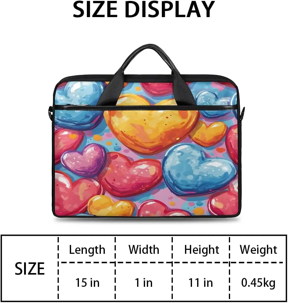 Laptop Shoulder Bag for 13-15 Inch Waterproof Laptop Sleeve Case Bag Slim Computer Carry Case Computer Cases for Laptops