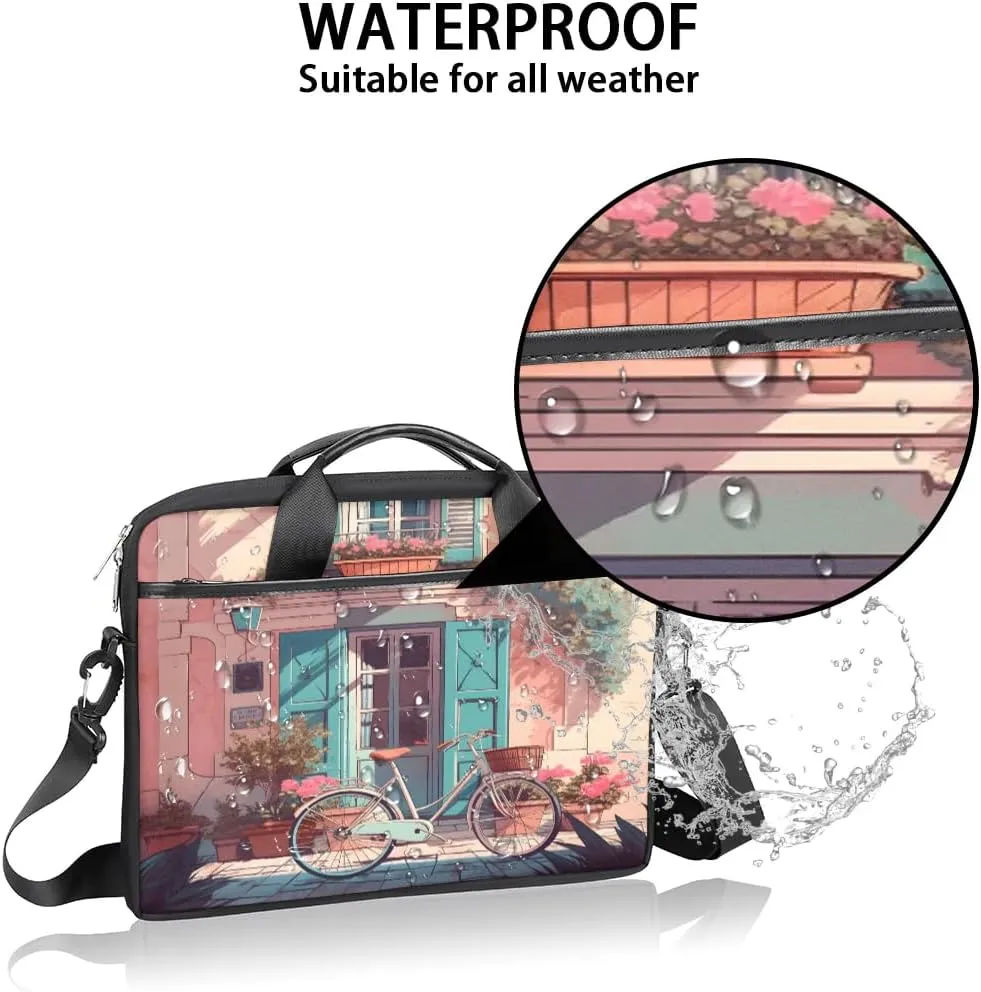 Laptop Shoulder Bag for 13-15 Inch Waterproof Laptop Sleeve Case Bag Slim Computer Carry Case Computer Cases for Laptops