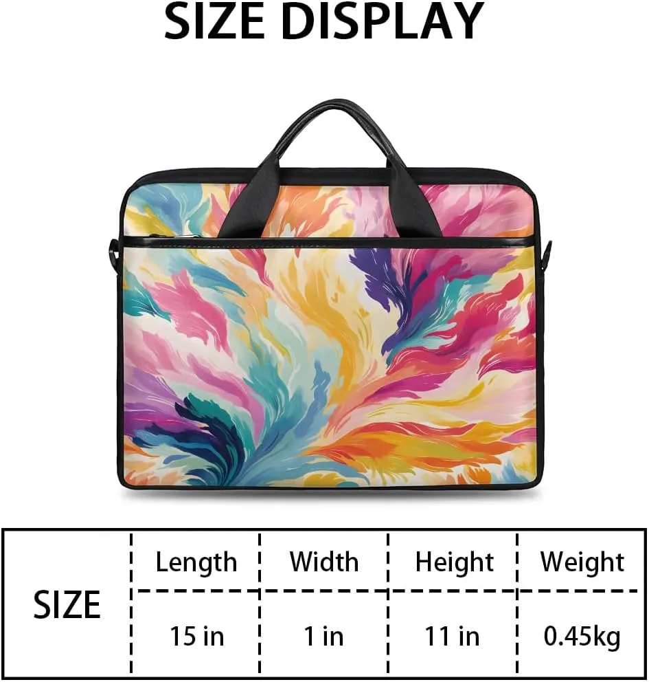 Laptop Shoulder Bag for 13-15 Inch Waterproof Laptop Sleeve Case Bag Slim Computer Carry Case Computer Cases for Laptops