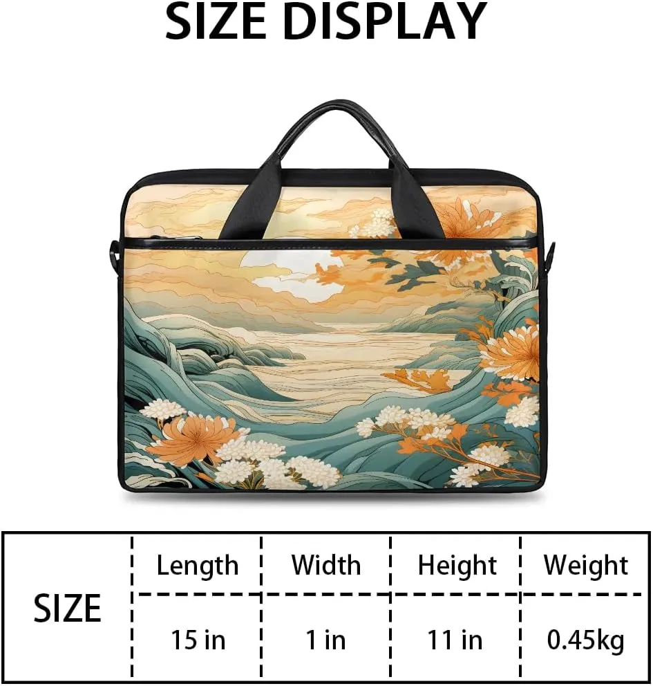 Laptop Shoulder Bag for 13-15 Inch Waterproof Laptop Sleeve Case Bag Slim Computer Carry Case Computer Cases for Laptops