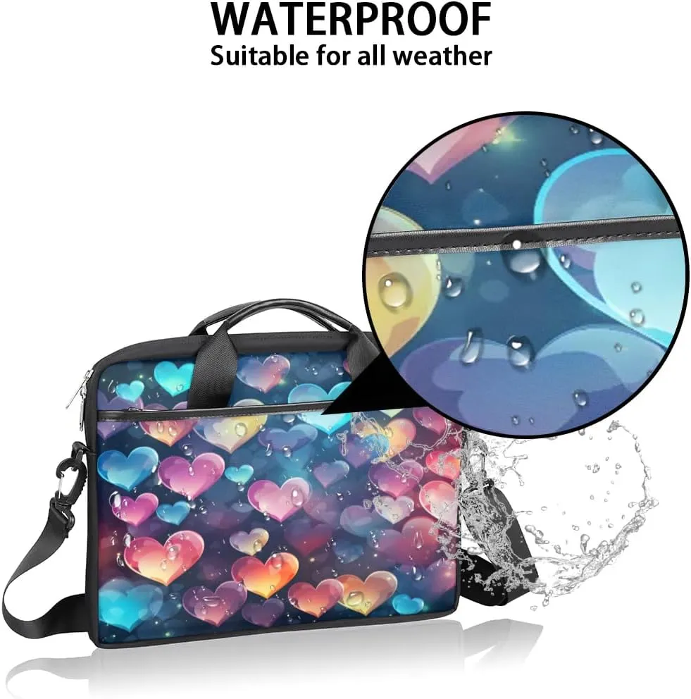 Laptop Shoulder Bag for 13-15 Inch Waterproof Laptop Sleeve Case Bag Slim Computer Carry Case Computer Cases for Laptops
