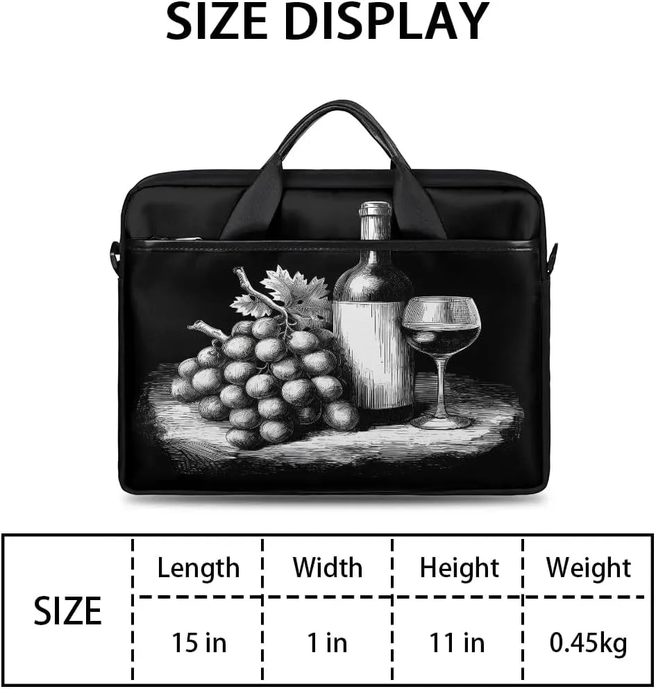 Laptop Shoulder Bag for 13-15 Inch Waterproof Laptop Sleeve Case Bag Slim Computer Carry Case Computer Cases for Laptops