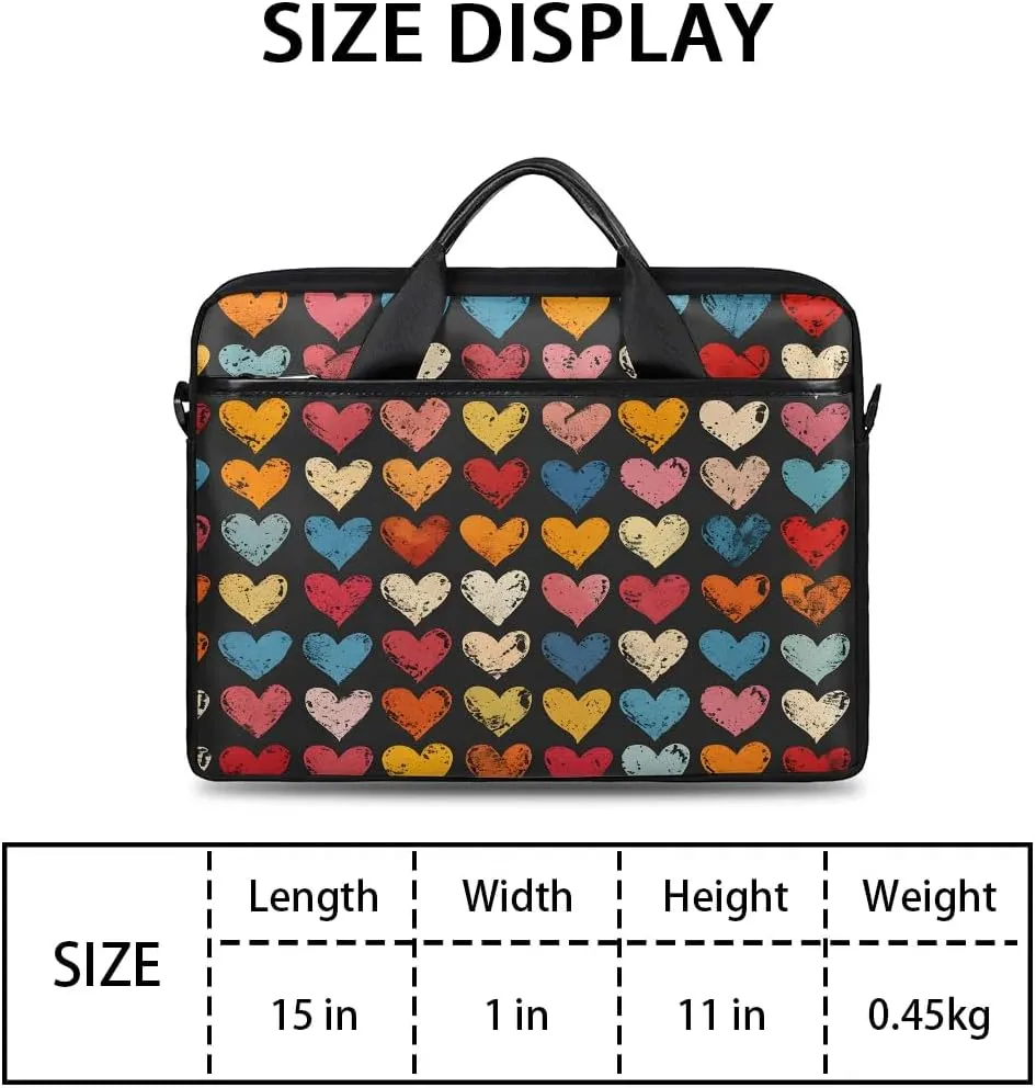 Laptop Shoulder Bag for 13-15 Inch Waterproof Laptop Sleeve Case Bag Slim Computer Carry Case Computer Cases for Laptops