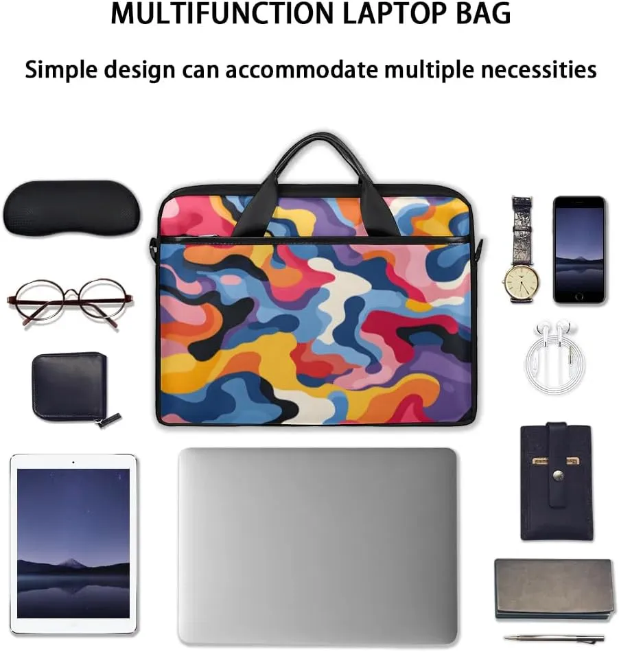 Laptop Shoulder Bag for 13-15 Inch Waterproof Laptop Sleeve Case Bag Slim Computer Carry Case Computer Cases for Laptops