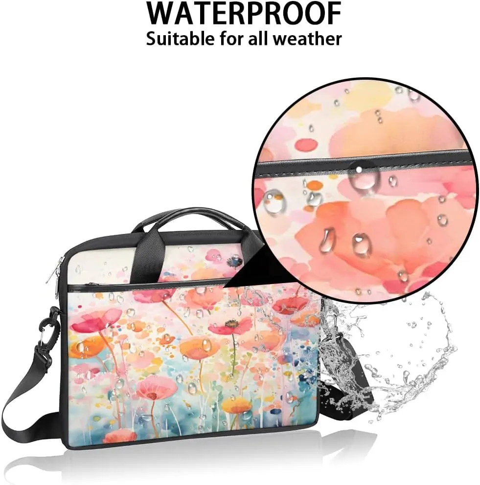 Laptop Shoulder Bag for 13-15 Inch Waterproof Laptop Sleeve Case Bag Slim Computer Carry Case Computer Cases for Laptops