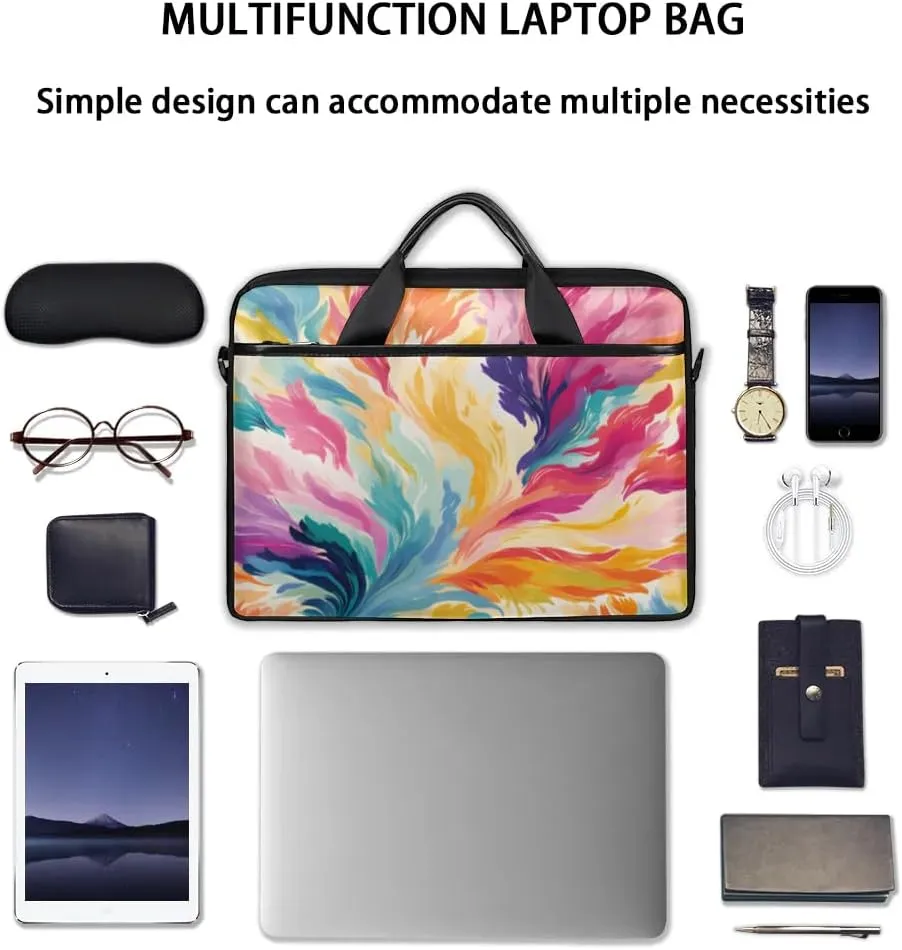 Laptop Shoulder Bag for 13-15 Inch Waterproof Laptop Sleeve Case Bag Slim Computer Carry Case Computer Cases for Laptops
