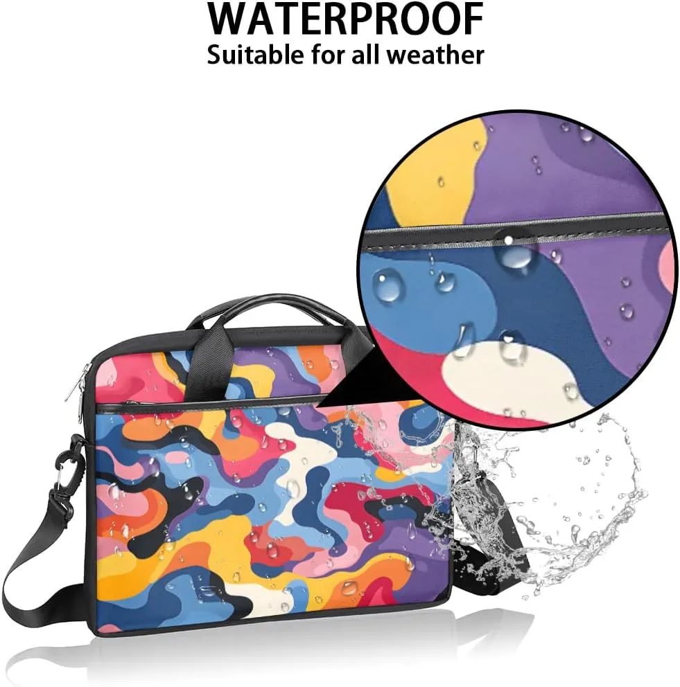 Laptop Shoulder Bag for 13-15 Inch Waterproof Laptop Sleeve Case Bag Slim Computer Carry Case Computer Cases for Laptops