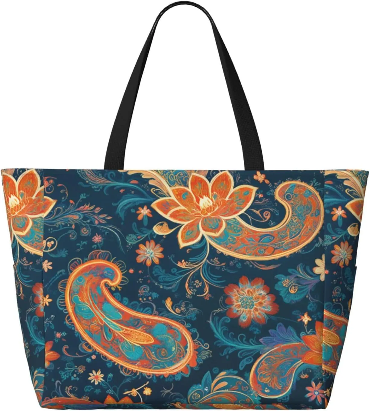 Large Beach Bag Waterproof Beach Totes Bags for Women Men, Pool Bag with Zipper Pocket