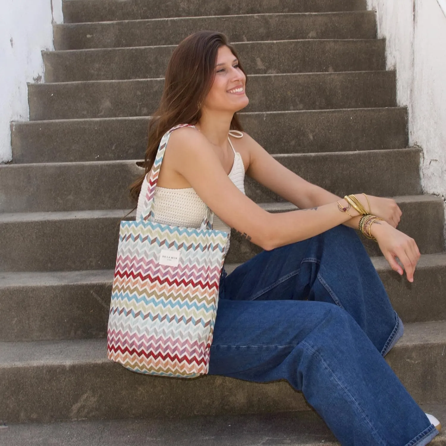 LARGE BOHO TOTE BAG for WOMEN – Animal Free Shoulder Bag – Boho Hippie Purse for Beach, Work & Daily Use
