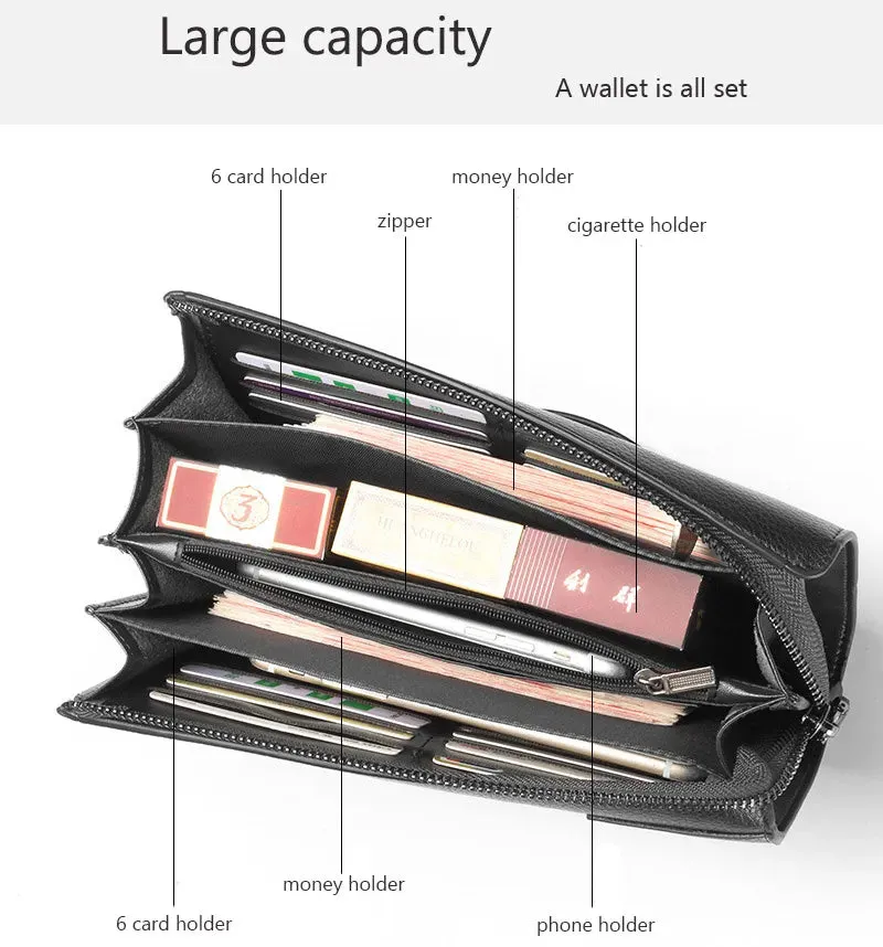 Large Capacity Carrying Handle Wallet For Men