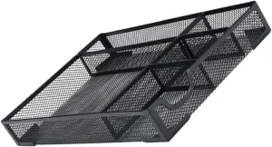 Large Capacity Metal File Organizer Legal Size Document Organizer Box Mesh Desk Magazine Holder