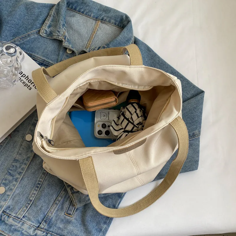 Large Capacity Totes Simple Commuting Daily Shopping Shoulder Bag